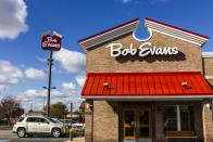 <p>Bob Evans has the cutest <a rel="nofollow noopener" href="https://www.bobevans.com/menu/kids-menu" target="_blank" data-ylk="slk:kids' menu;elm:context_link;itc:0;sec:content-canvas" class="link ">kids' menu</a> around. We're talking bite-size pancakes, a Little Piggy Pancakes, and Tic Tac French Toast.</p>