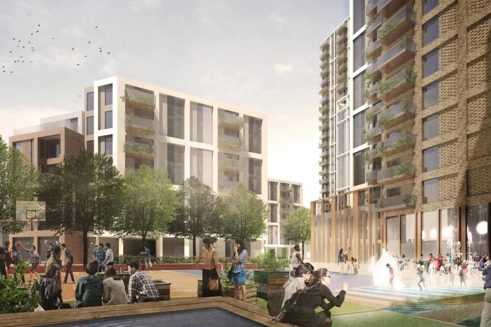 A major redevelopment of a council estate opposite the Chelsea Barracks has been approved