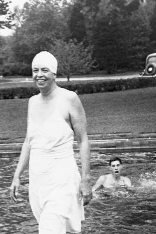 <p> Eleanor Roosevelt&#xA0;was the first first lady to be photographed in a bathing suit during her 12-year (!) tenure in the White House from 1933-1945 (four-term offices were once a thing). </p>