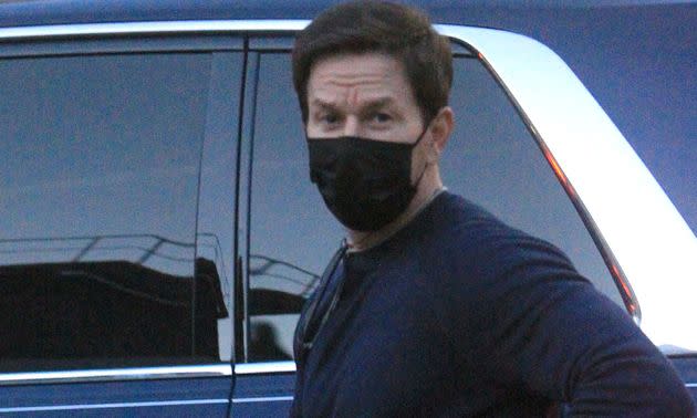 Actor Mark Wahlberg, seen here in Los Angeles last month, has flown into Australia and reportedly dodged hotel quarantine. More than 36,000 Australians are trying to get home while arrivals are capped at 4,000 people per week, according to the Department of Foreign Affairs and Defence.