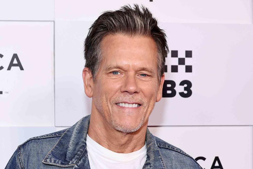 <p>Jamie McCarthy/Getty</p> Kevin Bacon at the 