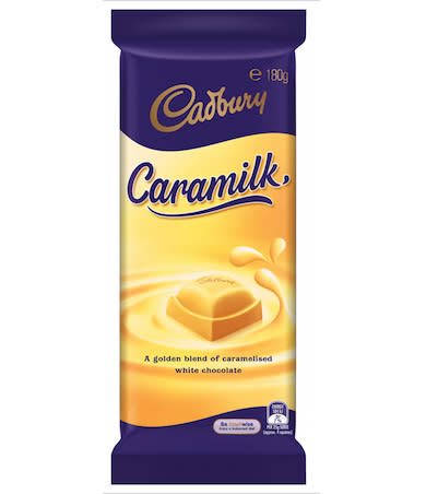 The Caramilk is making it's grand return to Australian shelves, but not before a stint in the online world. Photo: Supplied