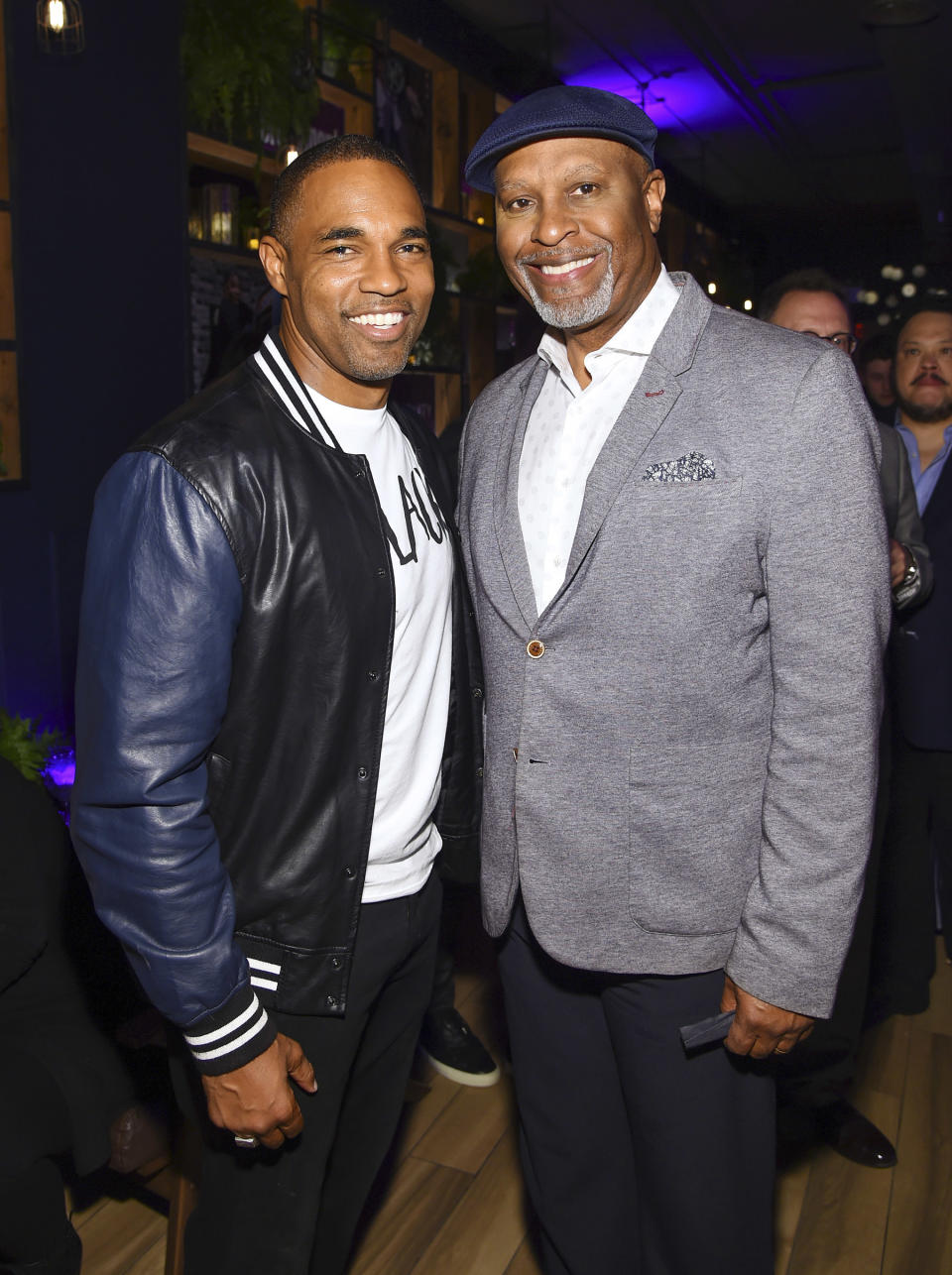 Jason George (Station 19 ) and James Pickens Jr. ( Grey's Anatomy )