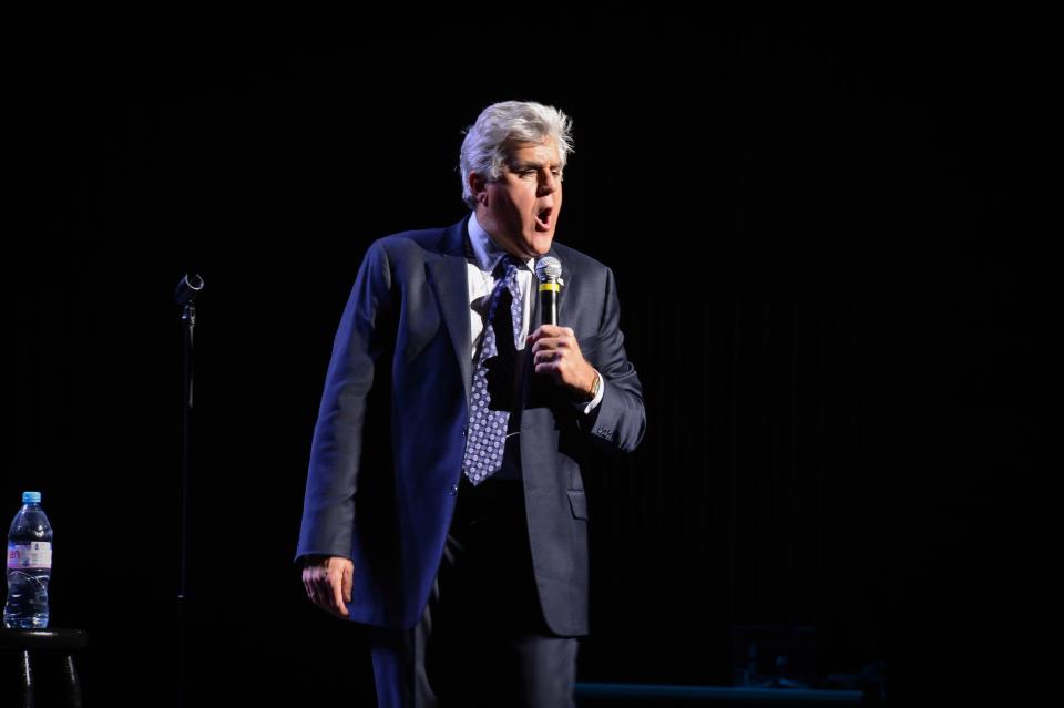 Jay Leno, pictured here performing February 7, 2014 at Van Wezel Performing Arts Hall in Sarasota, will play Ruth Eckerd Hall on Jan. 13.