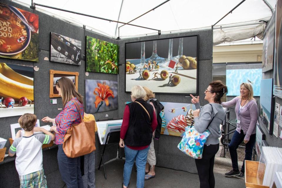 Guests enjoy 47th edition of "Images: A Festival of the Arts" in New Smyrna Beach in 2023.