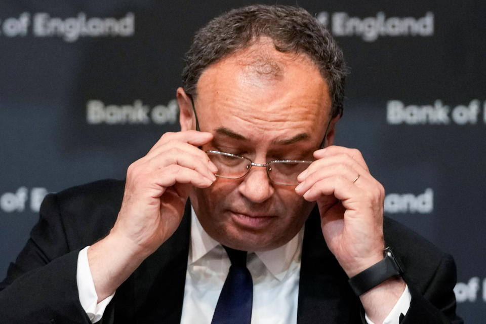 Governor of the Bank of England Andrew Bailey, London, UK