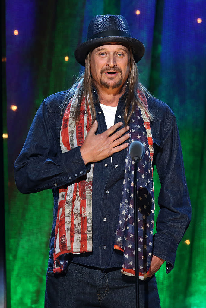 Kid Rock's new Trump merchandise promotes divisiveness, some are saying. (Photo: Getty)