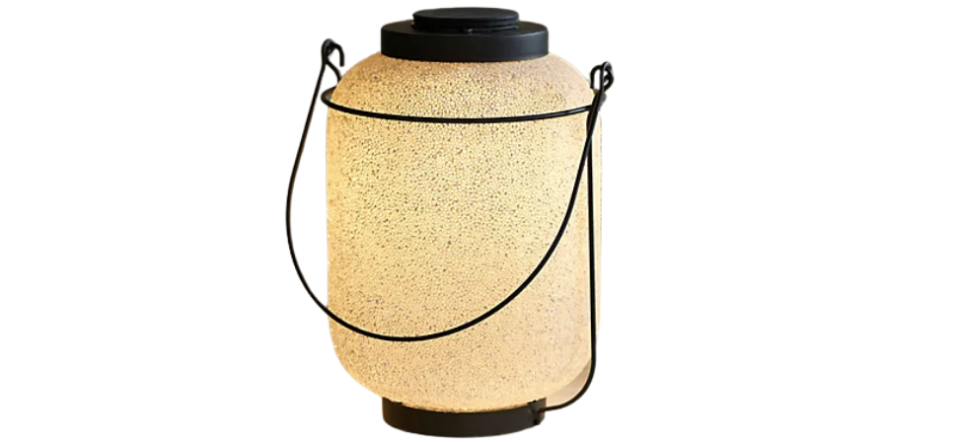 Mr. Sunshine Indoor/Outdoor Sea Glass Illuminated Lantern