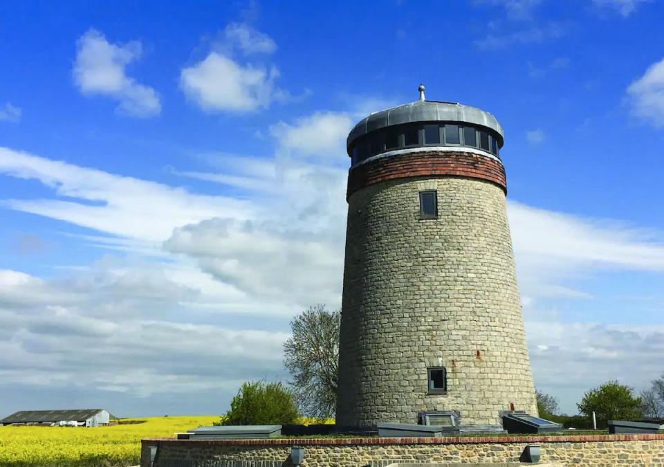 <p>This stone windmill near Bicester Village is a Grade II listed Airbnb offering 360-degree views across three counties. It dates back to the 1700s and lost its sails around the 1900s. The owners converted it into a holiday let in 1998, bringing it back to life and creating a contemporary space for a quirky stay in the country. Inside, you'll find a cosy bedroom, a well-equipped kitchen and a lounge with amazing views.</p><p><strong>Sleeps:</strong> 2</p><p><a class="link " href="https://airbnb.pvxt.net/4eYrAM?trafcat=summer" rel="nofollow noopener" target="_blank" data-ylk="slk:CHECK AVAILABILITY;elm:context_link;itc:0;sec:content-canvas">CHECK AVAILABILITY</a></p>