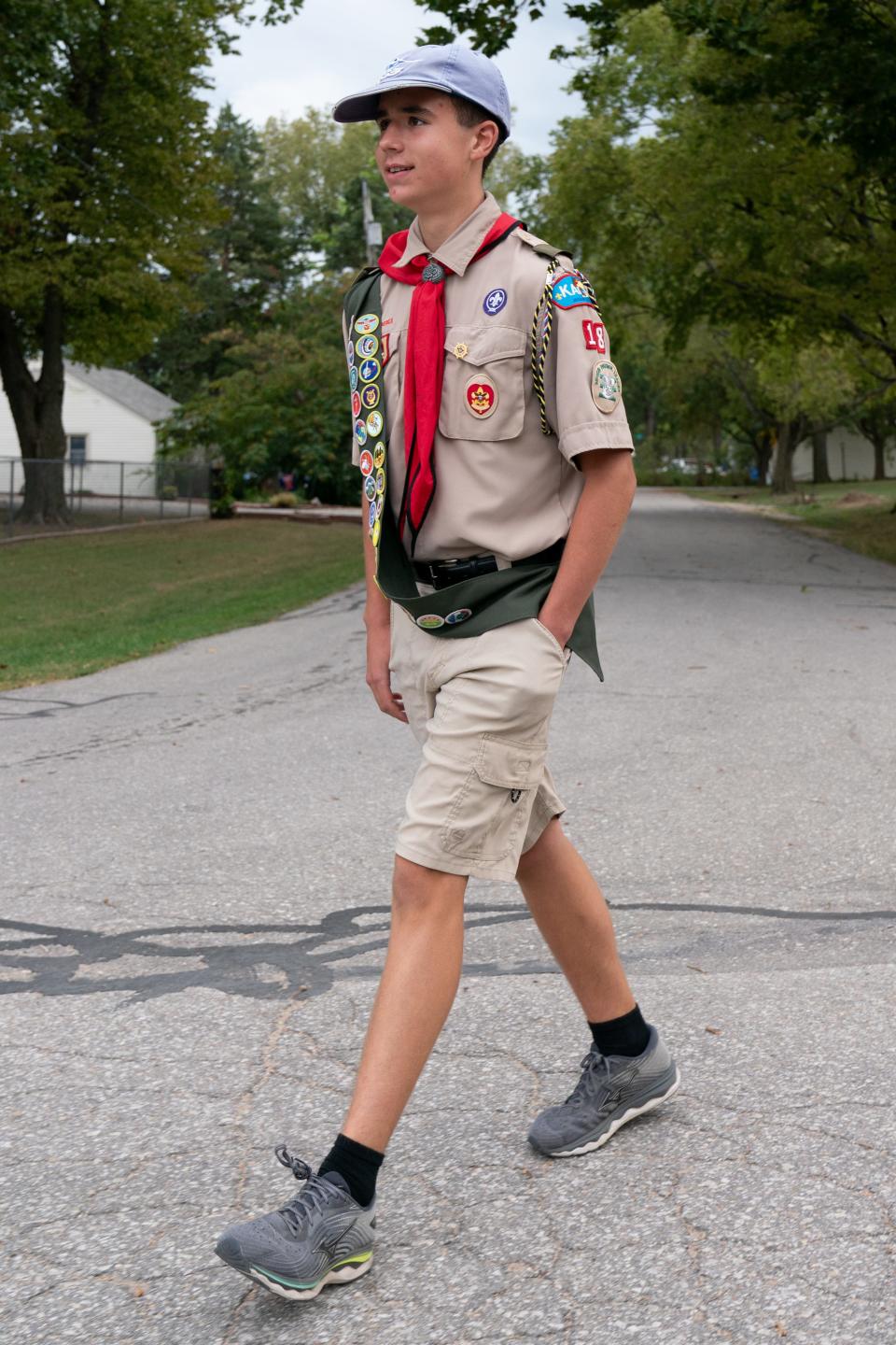 For Vincent Carter's Eagle Scout project, he created a 3-mile walking tour of historical buildings and sites in Tecumseh, which was the original Shawnee County seat.