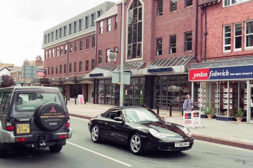 Wilmslow town centre. June 9, 1999