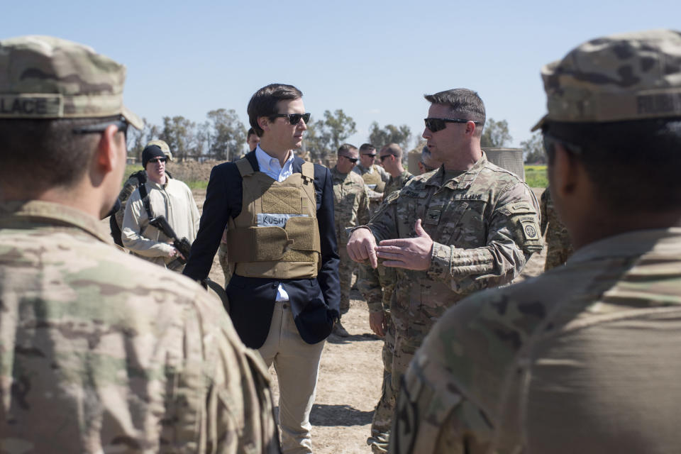 Jared Kushner on a visit to Iraq in April.&nbsp; (Photo: DOD via Getty Images)