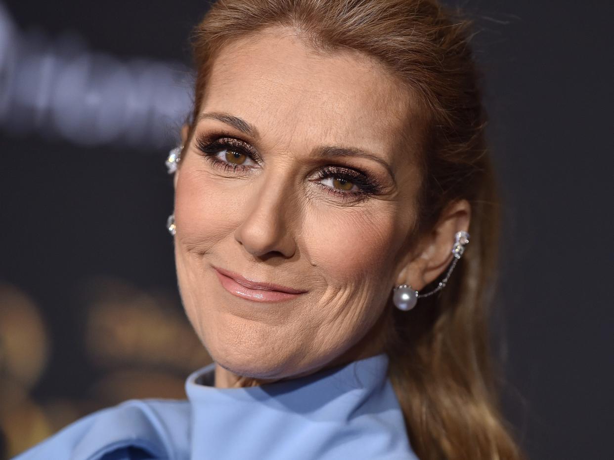 Singer Celine Dion arrives at the Los Angeles Premiere of 'Beauty and the Beast' at El Capitan Theatre on March 2, 2017 in Los Angeles, California.