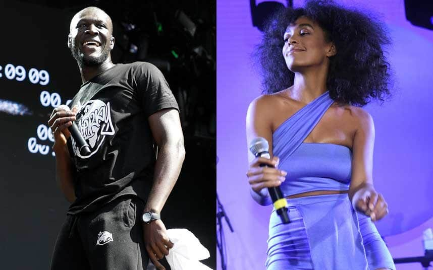 Stormzy and Solange, who are both playing at the same time at Glastonbury