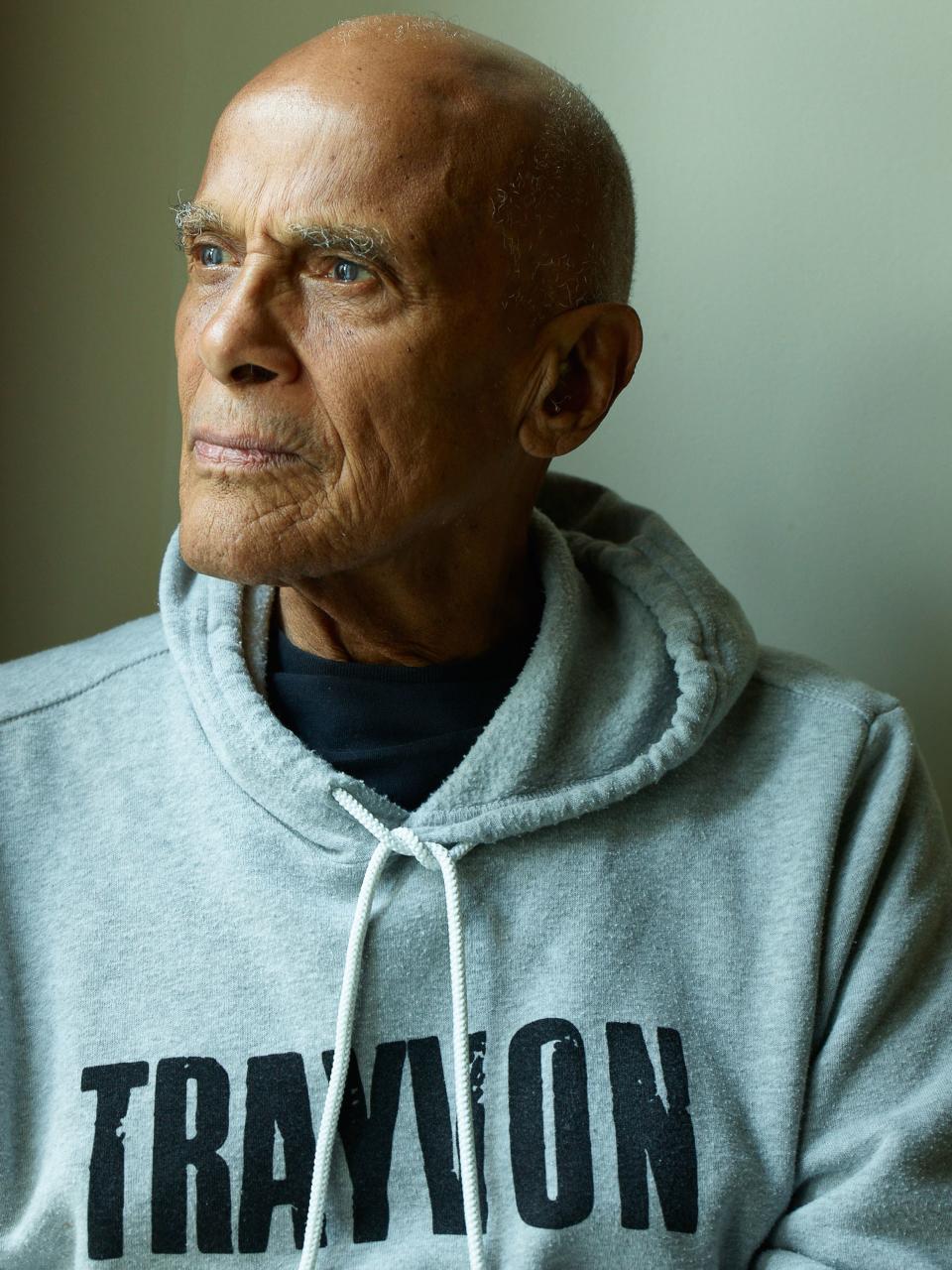 Abranowicz finds the portrait of Harry Belafonte the most compelling. “He said to me, ‘This sweatshirt doesn’t say Trayvon, it says America. He was my son.’” At 92, the artist and advisor to Dr. Martin Luther King is still active in civil rights.