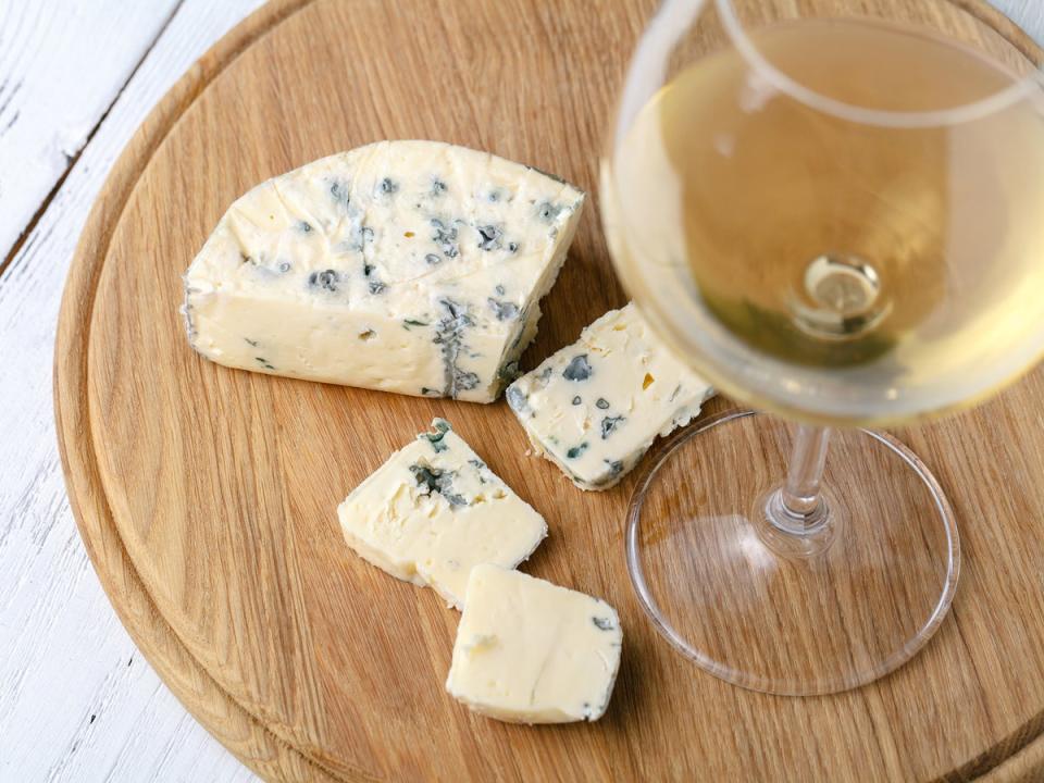 Blue cheese and white wine? Don’t knock it ’til you’ve tried it (Getty/iStock)