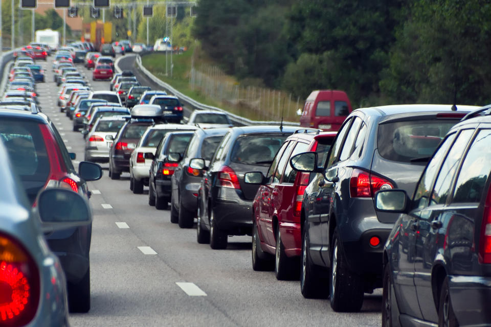 traffic jam on the highway