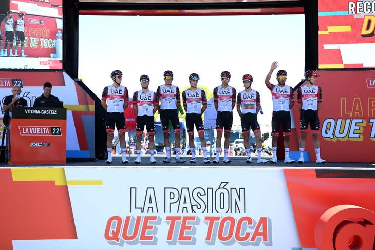 <span class="article__caption">UAE Emirates is on a roll at the Vuelta. (Photo by Justin Setterfield/Getty Images)</span>