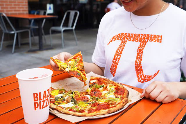 <p>Blaze Pizza</p> Blaze Pizza's Pi Day deal is an 11-inch pizza for $3.14