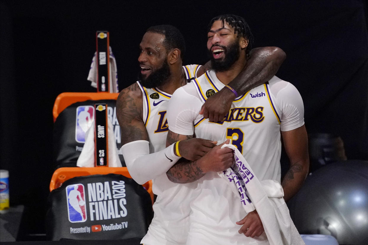 Can LeBron James and Anthony Davis win another Lakers championship? (AP Photo/Mark J. Terrill, File)