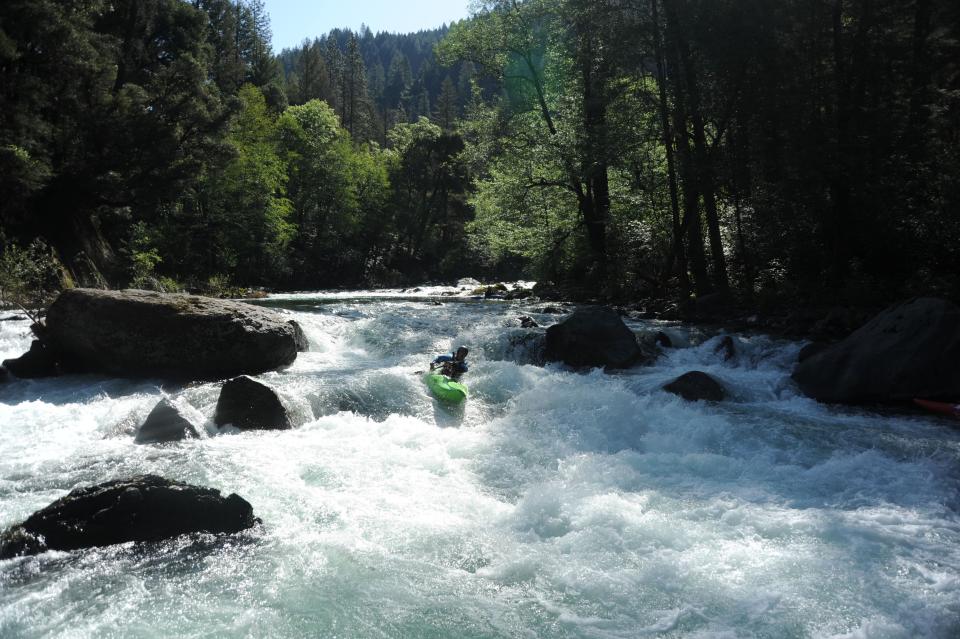 The McCloud River flows into Lake Shasta.