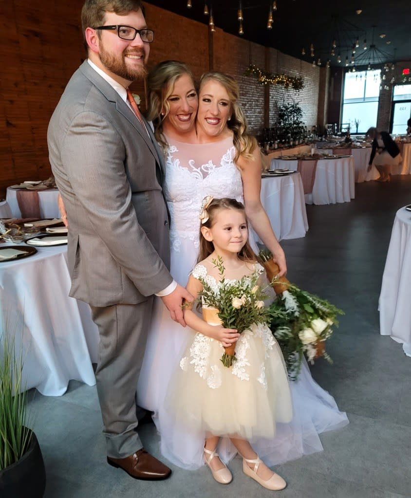 It is reported that Joshua and his new bride are very close with Isabella, who attended her father’s union and appears in many photos of the event. Heidi Bowling / Facebook