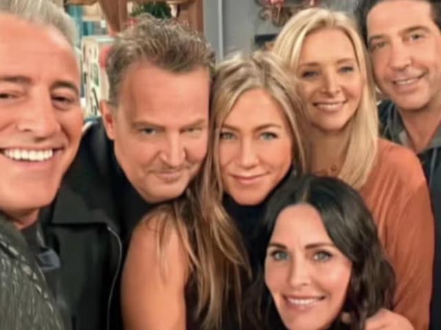 Friends' Cast Matthew Perry Very Not Funny GIF