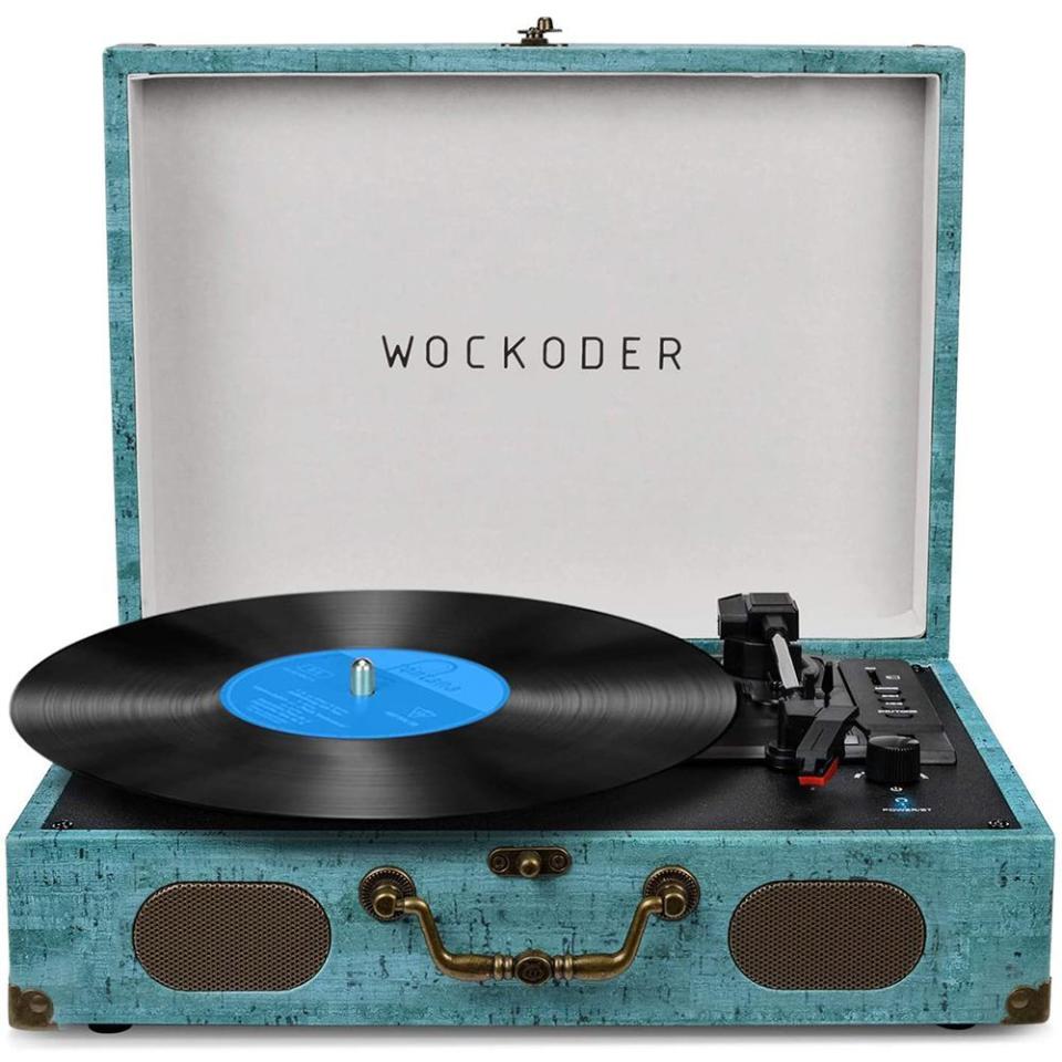 2) WOCKODER Turntable Record Player