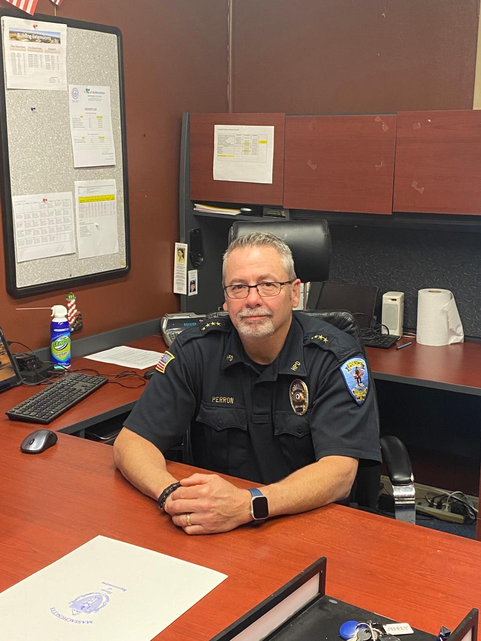 As Dennis Perron retires from law enforcement, he reflects on the 16 years he served as Hubbardston's chief of police.