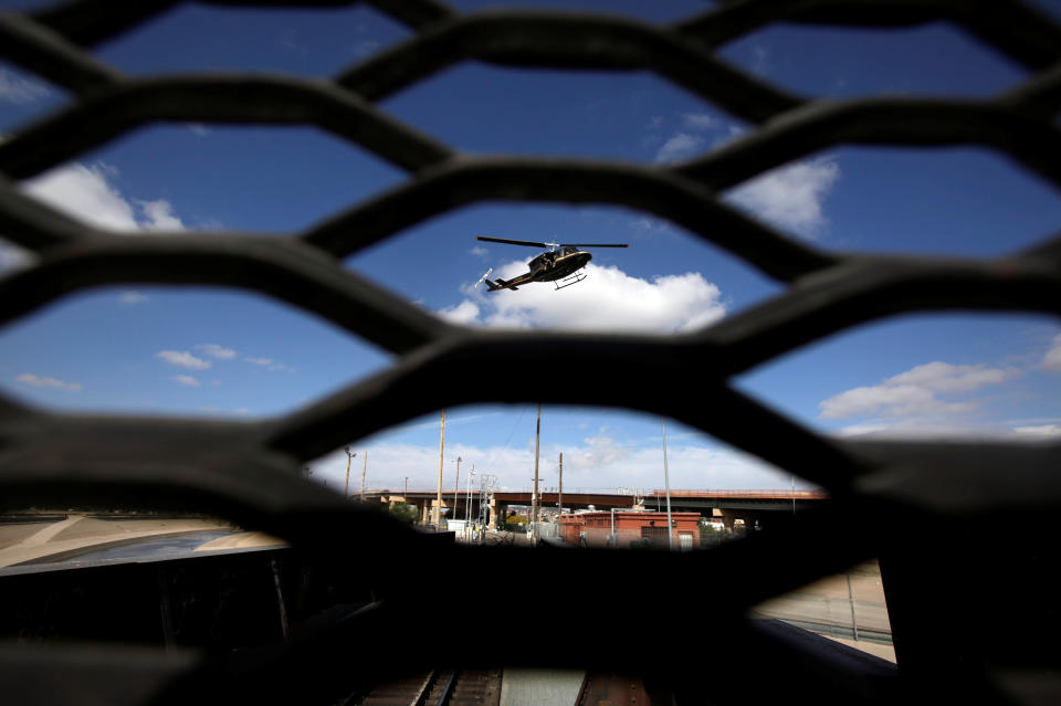 U.S. Border Patrol agents along the U.S.-Mexico border