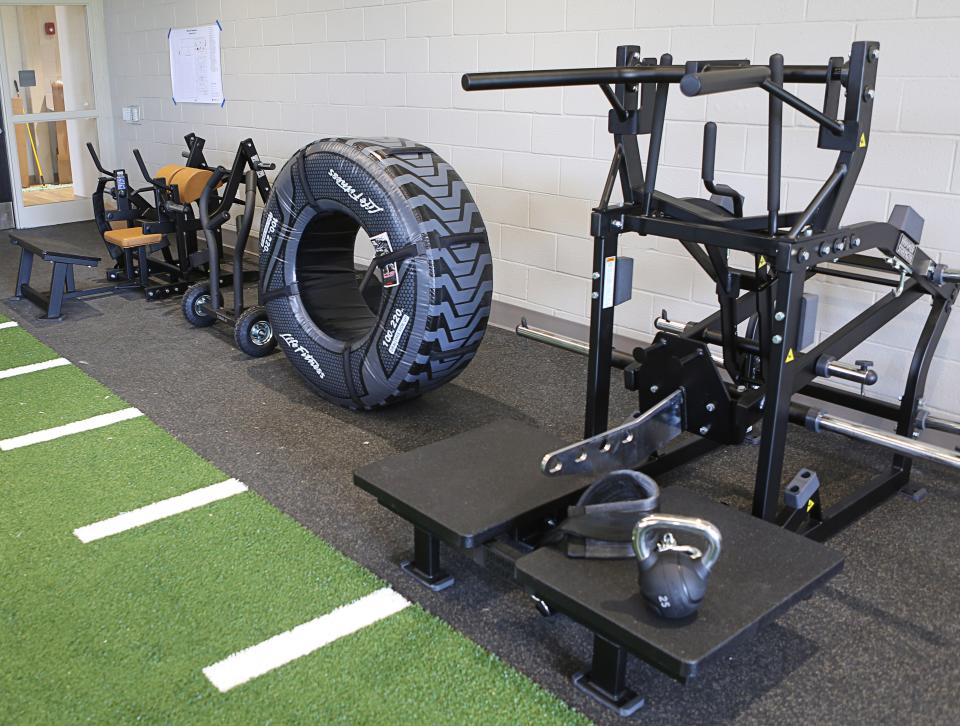 A variety of traditional and cross fit equipment for use in the functional training center at the new Middletown YMCA which opens on September 18, 2023.