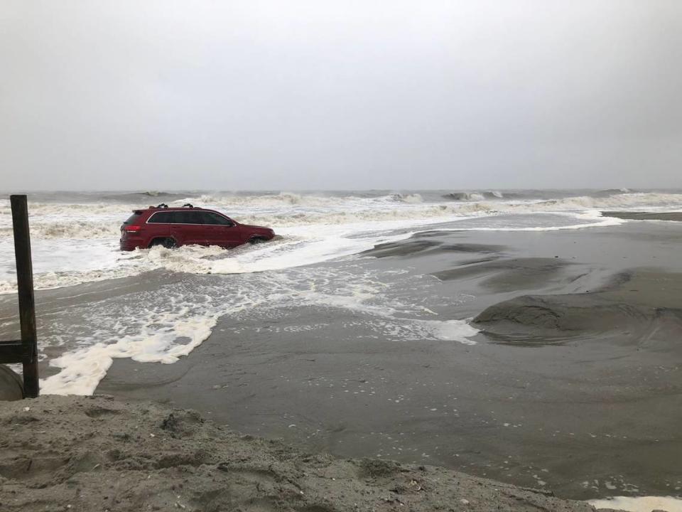 This red Jeep was left on the beach and went viral while Hurricane Dorian was skirting the South Carolina coast that evening. The Jeep will be a main attraction at the Charlotte AutoFair.