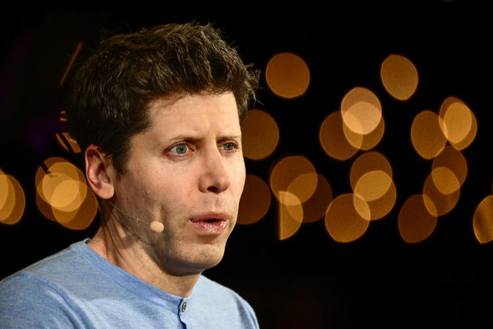 Sam Altman, CEO of OpenAI, speaks during The Wall Street Journal's WSJ Tech Live Conference in Laguna Beach, California on October 17, 2023.