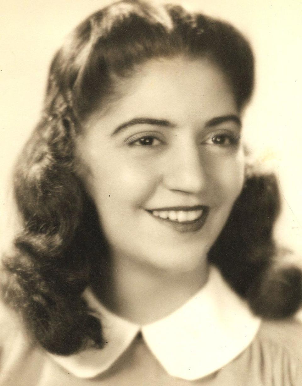 Mildred "Millie" Moulton, 17, as a senior graduating from Boston Girls Latin School in 1941.