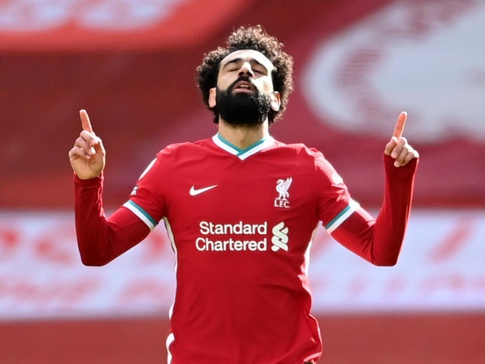 Liverpool forward Mohamed Salah (Pool via REUTERS)