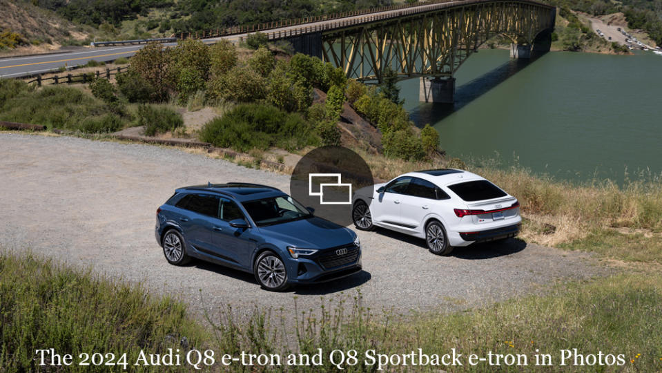 The 2024 Audi Q8 e-tron and Q8 Sportback e-tron.