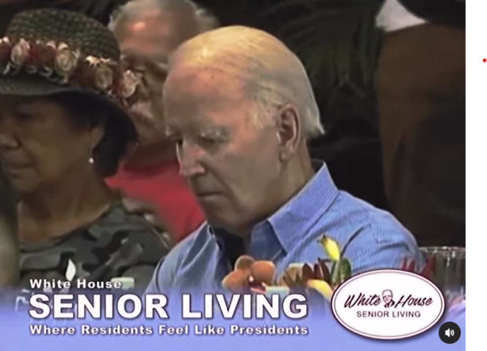 The clip used videos of Biden overlaying it with patronising commentary (Donald Trump/Instagram)