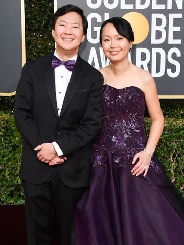 <p>George Pimentel/WireImage</p> Ken Jeong and Tran Jeong attend the 76th Annual Golden Globe Awards