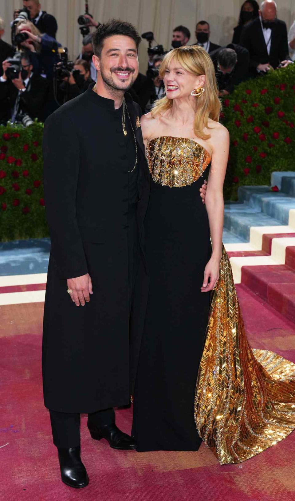 Marcus Mumford and Carey Mulligan attend The 2022 Met Gala Celebrating "In America: An Anthology of Fashion" at The Metropolitan Museum of Art on May 2, 2022 in New York City