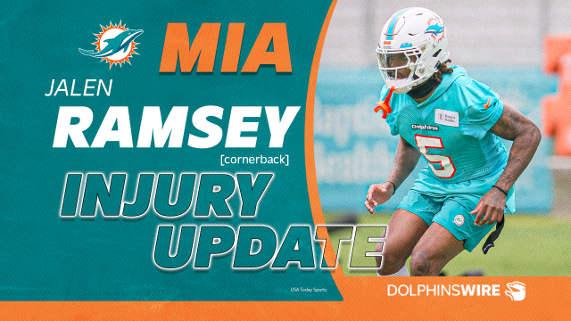 Dolphins cornerback Jalen Ramsey practiced Wednesday for first