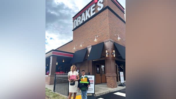 PHOTO: Nash with his grandmother, Detra Johnson, outside of Drake's restaurant in the Leestown area of Lexington, Ky. (Courtesy of Detra Johnson)