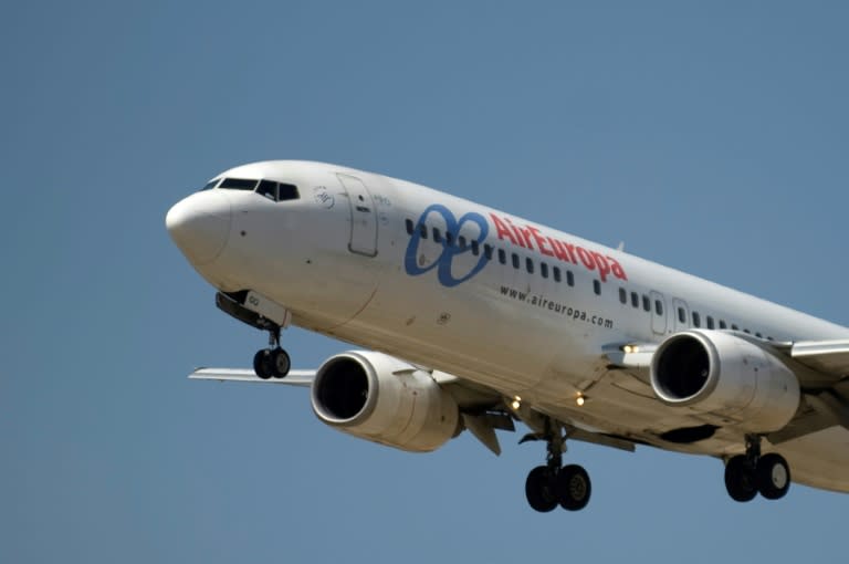 Air Europa dijo que el avión "permanecerá en revisión" para determinar el alcance de los daños (Jorge Guerrero)