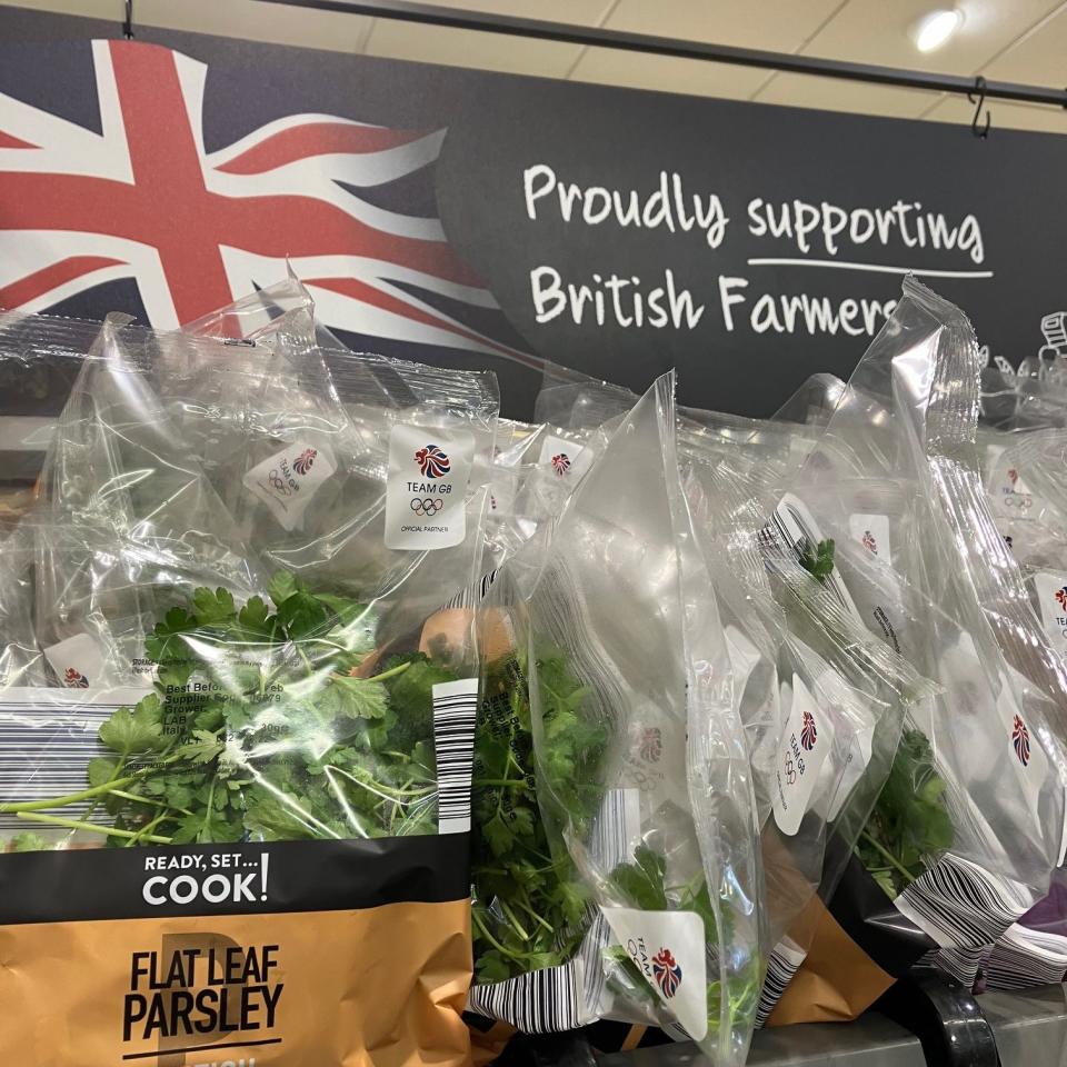 Parsley from Italy was one of the products found displaying British labelling from UK in Aldi