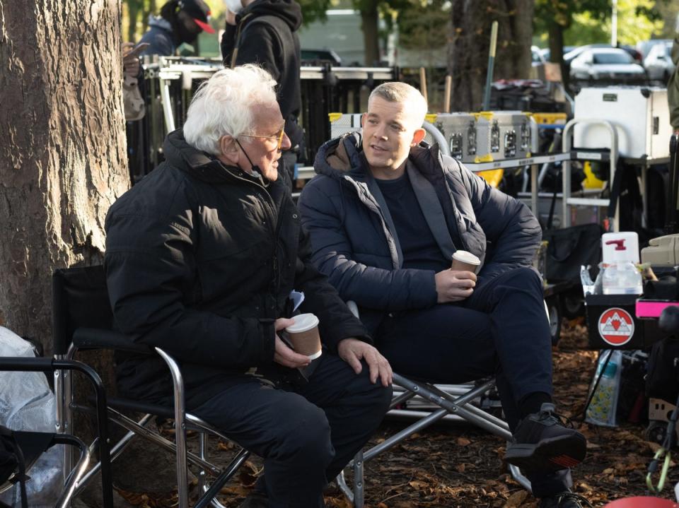 Richard Eyre and Russell Tovey behind the scenes of ‘Allelujah’ (Rob Youngson)