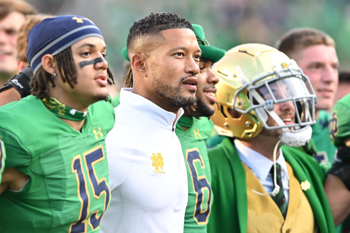 Photos: Notre Dame football unveils uniforms for Ohio State