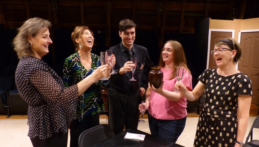 Suzanne Rakestraw, left, Heidi Hamer, David Shaffer, Elizabeth Melville, and Jane Simonsen.