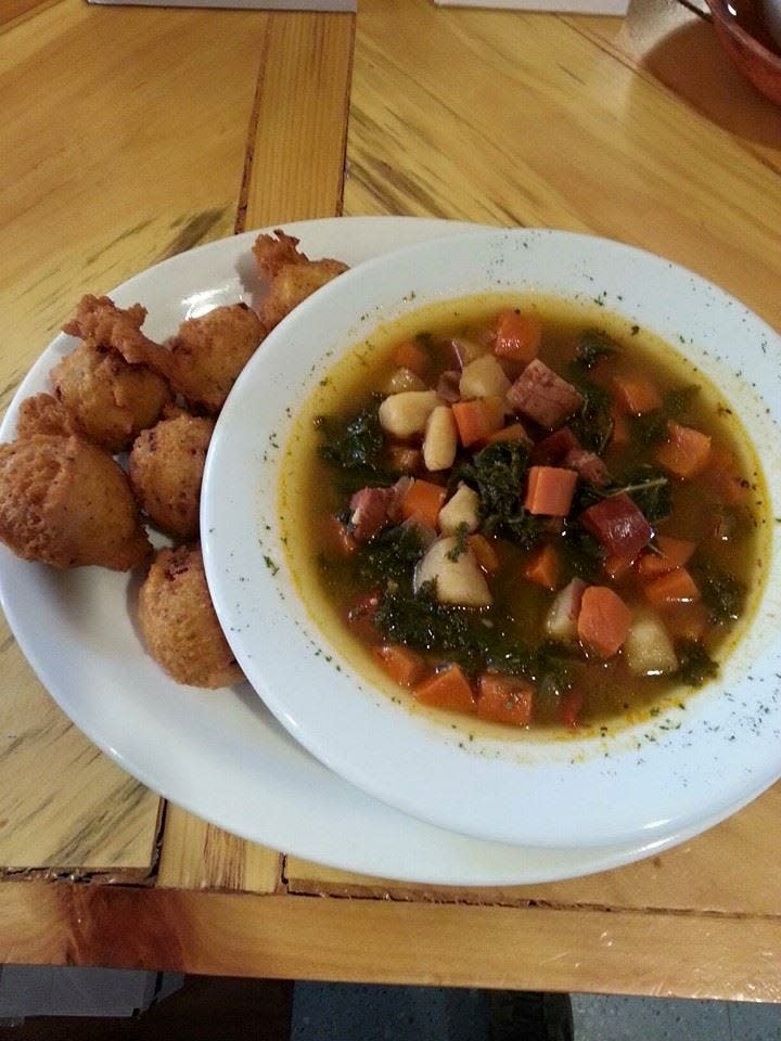 Portuguese soup at the Boondocks in Berkley.