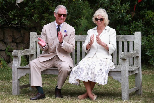 <p>Chris Jackson/Getty</p> Charles and Camilla in 2015