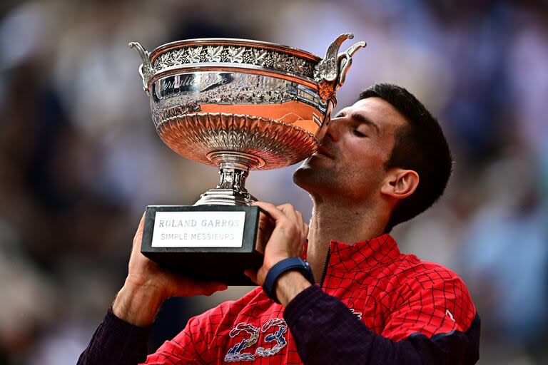 Novak Djokovic se consagró campeón en Roland Garros en 2023 al vencer en la final a Casper Ruud