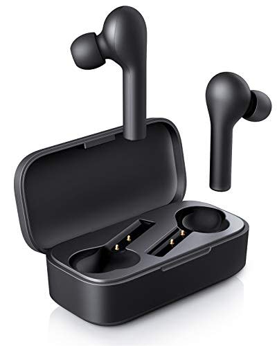 AUKEY True Wireless Earbuds, Bluetooth 5 Headphones in Ear with Charging Case, Hands-Free Headset with Noise Cancellation Mic, Touch Control, 35 Hours Playback for iPhone and Android (Amazon / Amazon)